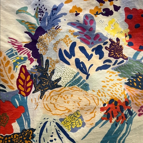 Anthropologie Floral Multicolor king duvet cover - Picture 4 of 7